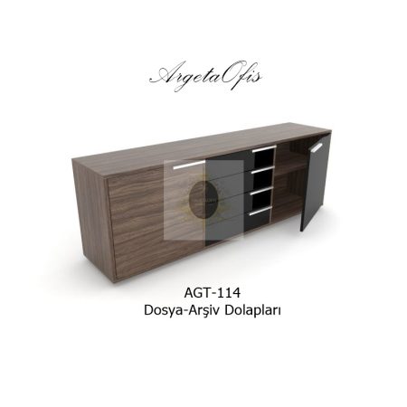 Ofis düzeni için şık ve modern tasarımlı dosya dolapları.